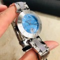 Retail: R6,999.00 VERSACE Women's  Paris Iconic versus Lioness Steel Baby Blue Bracelet Watch NEW