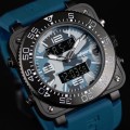 INFANTRY MILITARY CO. Tank Camo XL 47mm DUAL MOVEMENT Watch with Silicone Band BOXED, FULLY LOADED!