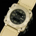 INFANTRY MILITARY CO. Tank XL 47mm DUAL MOVEMENT Watch with Leather Band BOXED, FULLY LOADED!