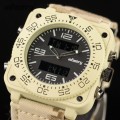 INFANTRY MILITARY CO. Tank BIG 47mm DUAL MOVEMENT Watch with Leather Band BOXED, FULLY LOADED!
