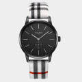TOM & FRED London Women's Swiss Mairi Ionized Scottish Check Leather Watch **Brand new**