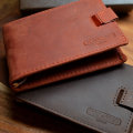 Retail: $129 / R2,199.00 TOM & FRED London® Tommy RUSTIC RED Genuine Leather Quick Access Wallet