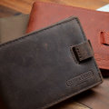 TOM & FRED London® Tommy SAND BROWN Genuine Leather Quick Access Wallet