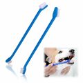 Pet Double Tooth Brush - Blue