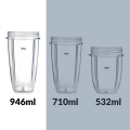 Replacement Nutribullet Cup - 945ml - with Flip Top To-Go Lid x 2
