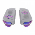 NS JoyCon Soft Touch 16 piece Button Kit Glossy Chameleon Blue / Purple