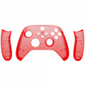 XBOX SERIES S/X Controller Front Faceplate With Side Rails Clear Red