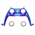 PS5 Dualsense Controller Plastic Trim with Accent Rings Glossy Chameleon Blue Purple