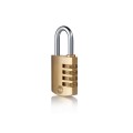 Yale 4 Dial 40mm Brass Padlock Combination Padlock With Steel Shackle