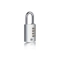 Yale 38mm 4 Dial Aluminium Combination Padlock With Steel Shackle - Silver