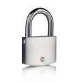 Yale 70mm Brass Padlock With Chrome Finish And Boron Shackle - High Security