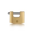 Yale 70mm Brass Shutter Padlock with Hardened Steel Shackle - High Security