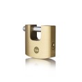 Yale 70mm Brass Shutter Padlock with Hardened Steel Shackle - High Security