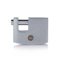 Yale 60mm Brass Shutter Padlock With Chrome Finish and Hardened Steel Shackle - Maximum Security