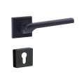 Yale Matte Black Handles Only With Cylinder Escutcheons - Siena