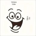 1pc Smiling Face - Self-Adhesive Sticker