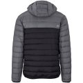 Yosi Mens Hooded Down Jacket - Grey/Black