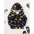Boys Thin And Lightweight Printed Hooded Jacket