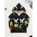 Boys Thin And Lightweight Printed Hooded Jacket