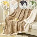 1pc Solid Color Double-layer Velvet Blanket