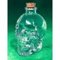 750ML Crystal Head SKULL Vodka Beer Whiskey Glass Empty Bottle Cork Stopper Halloween