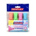 Penflex HiGlo Pastel Ink Highlighters