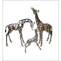 Giraffe Head Up - silver & black
