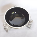 CHEETAH ROUND BOWL - BLACK