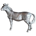 Zebra sculpture full silver (Female)