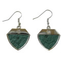 Earrings - brilliant green