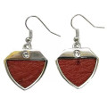 Earrings - flame red