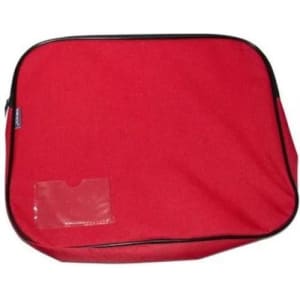 Marlin Canvas Book Bag Red  Safe And Secure Zip