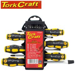 Tork Craft 20Pc Screwdriver Set Includes Insert Bits