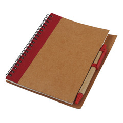 Recycle Notebook and Pen - red (ST316R)