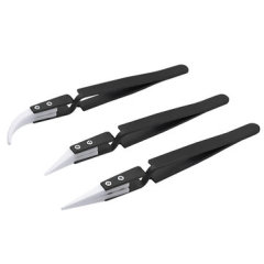6pcs R'DEER RST10-15 High-Precision Stainless Steel Pointed Tweezers Electronics 