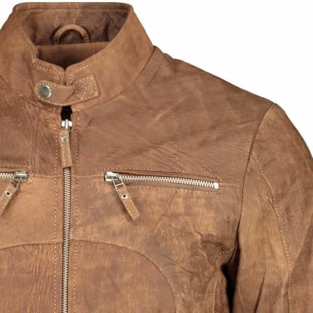 Men's Billy-J Rusty Brown-Snuff Leather Jacket- Supreme Leather