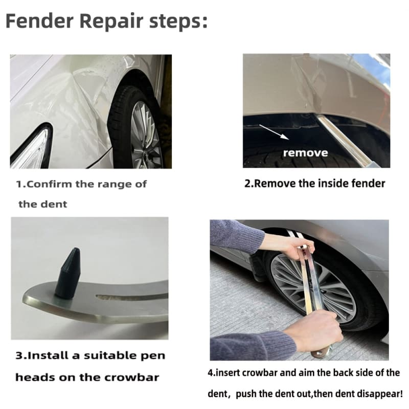 N11 51 in 1 Car Paintless Dent Removal Fender Damage Repair Puller Lifter, Plug Type:EU Plug