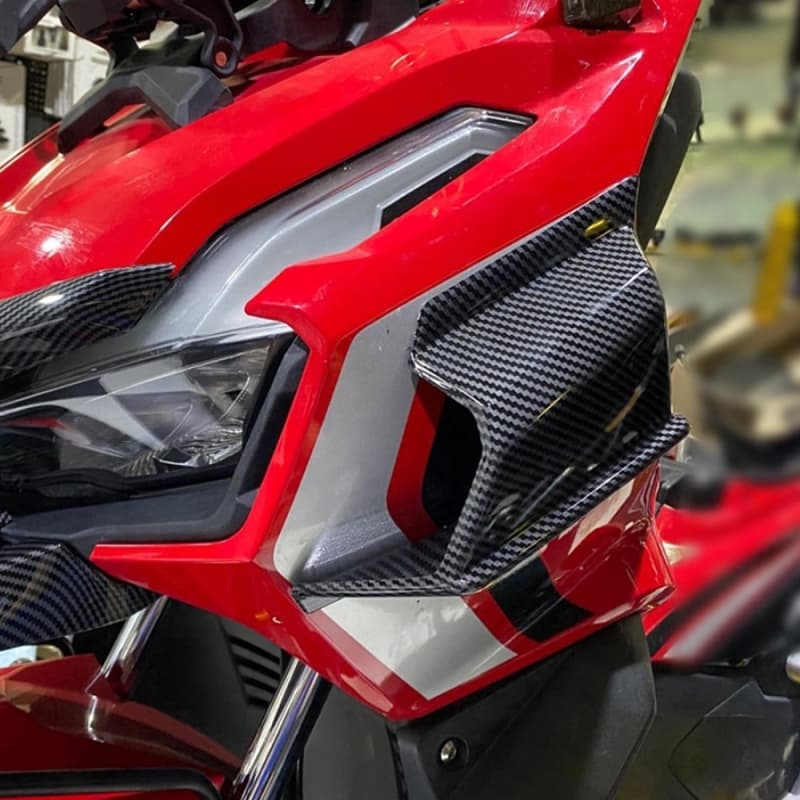 Motorcycle Winglet Aerodynamic Wing Kit Spoiler for Honda ADV150 2019-2020(Carbon Fiber)