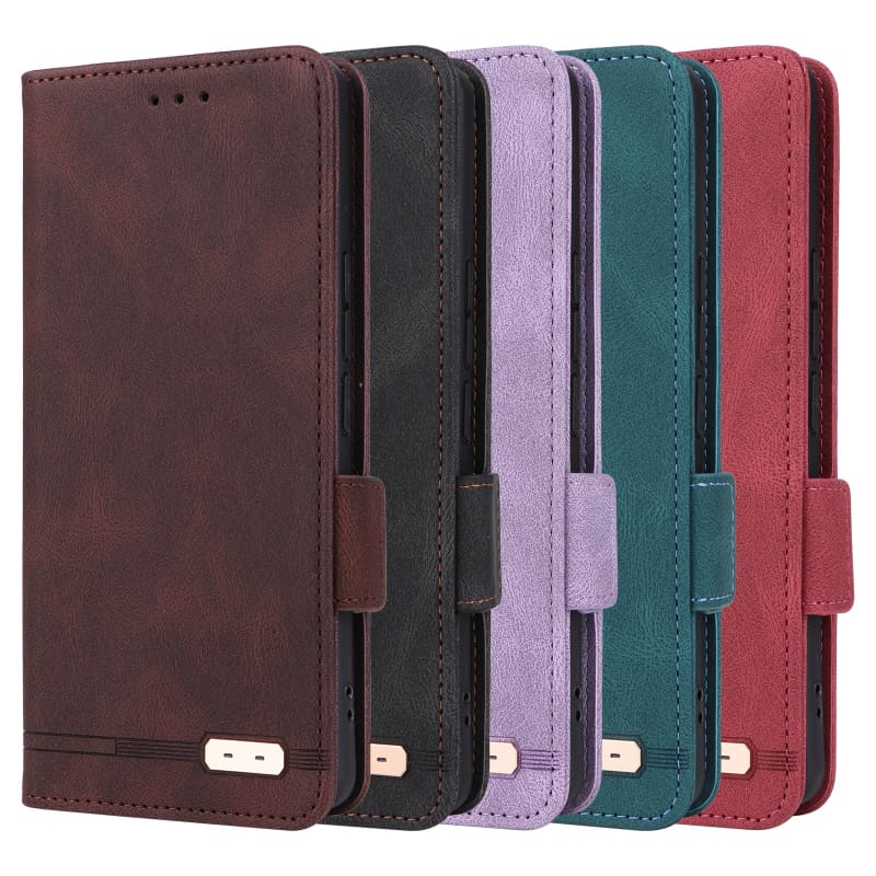 For Xiaomi Redmi Note 13 Pro 4G Magnetic Clasp Leather Phone Case(Brown)