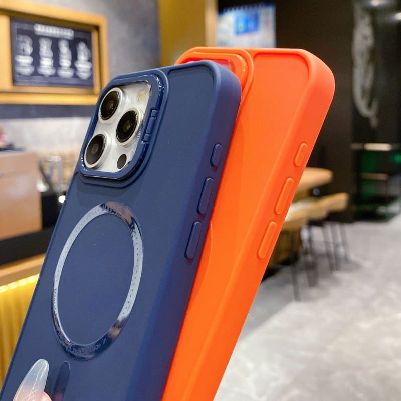 For iPhone 15 Magsafe All-inclusive TPU Phone Case(Orange)
