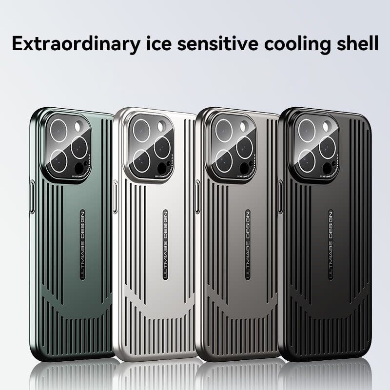 For iPhone 14 Pro Ice Sense Heat Dissipation Electroplating Frosted Phone Case(Silver)