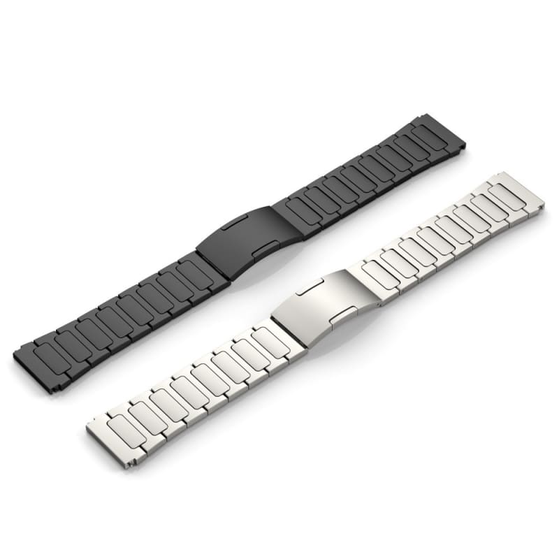 For Huawei Watch GT3 46mm 22mm I-Shaped Titanium Alloy Watch Band(Black)