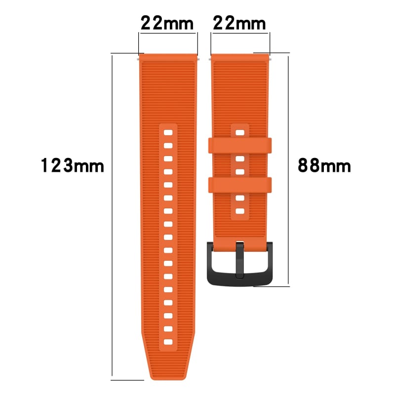 For Amazfit 3 22mm Textured Silicone Solid Color Watch Band(Red)
