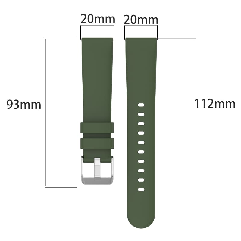 For Garmin Approach S40 20mm Smooth Solid Color Silicone Watch Band(Orange)