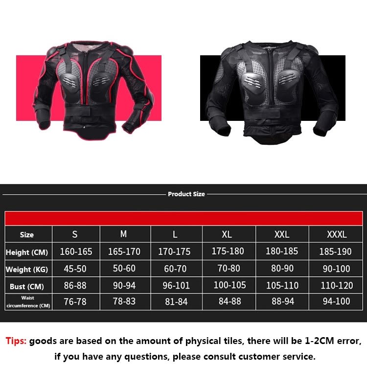 GHOST RACING F060 Motorcycle Armor Suit Riding Protective Gear Chest Protector Elbow Pad Fall Prote