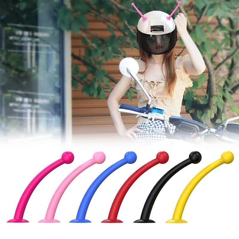 4PCS Motorcycle Helmet Soft Silicone Tentacle Sucker Decoration(Light Pink)