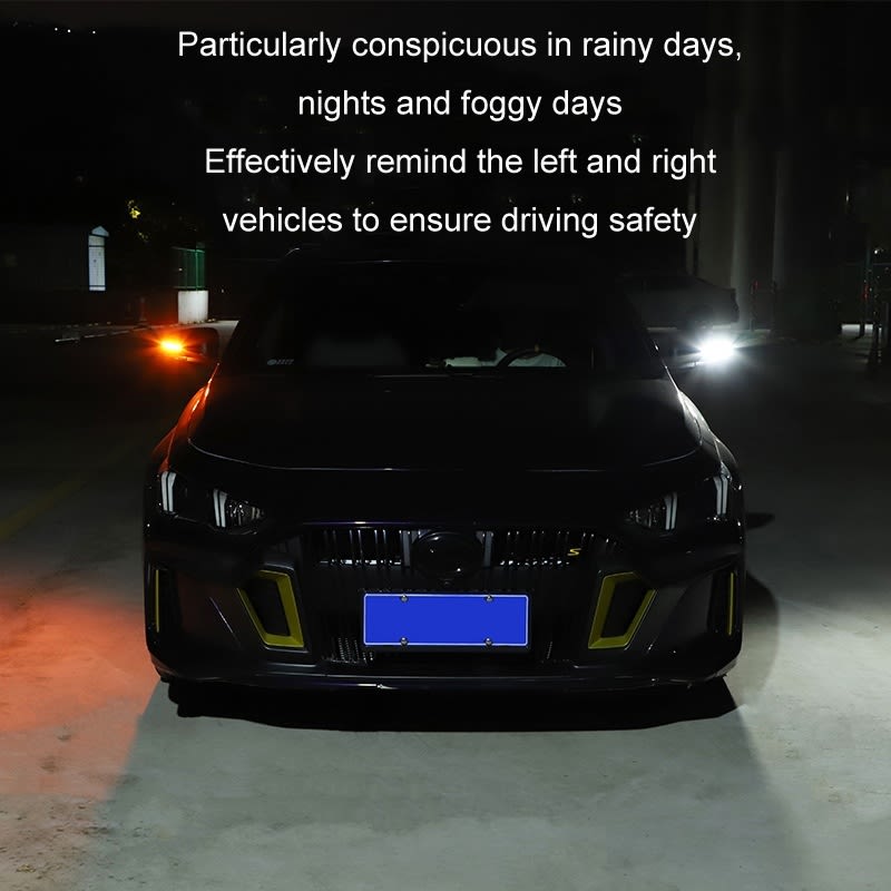 Car Rearview Mirror Decoration LED Streamer Turn Signal, Length 15cm A Pair
