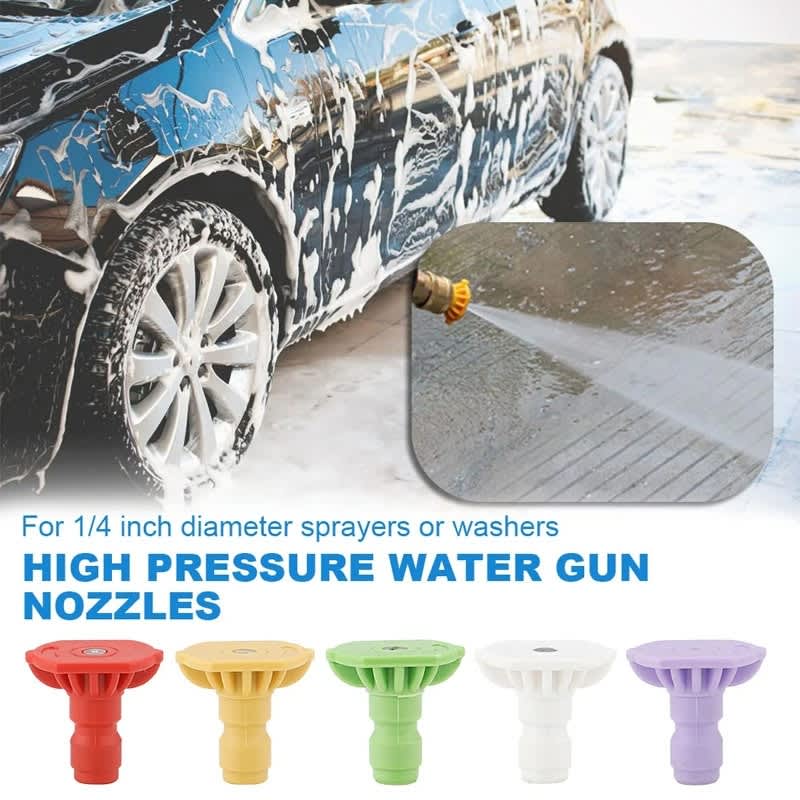 High-pressure Car Washer Nozzle Fan-shaped 1/4 Quick Plug Connector Water Rifle Parts, Specificatio
