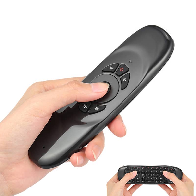 XF0753 RGB Backlight Wireless 2.4Ghz Air Mouse Remote Control With Qwerty Keyboard