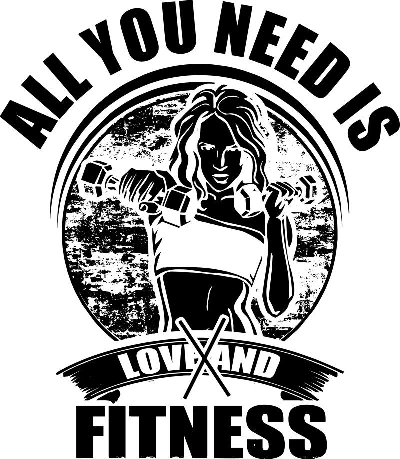 All you need is love and fitness T-Shirt - 3X-Large / Red / Classic Unisex Fit